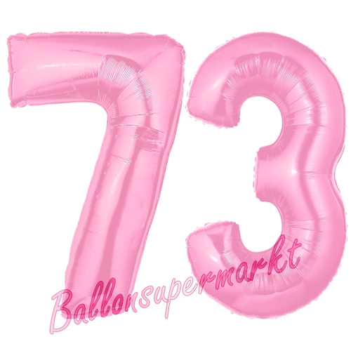 Folienballons-Zahlen-73-Rosa-Luftballons-Geschenk-73.-Geburtstag-Jubilaeum-Firmenveranstaltung