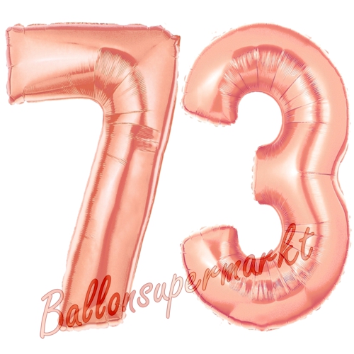 Folienballons-Zahlen-73-Rosegold-Luftballons-Geschenk-73.-Geburtstag-Jubilaeum-Firmenveranstaltung