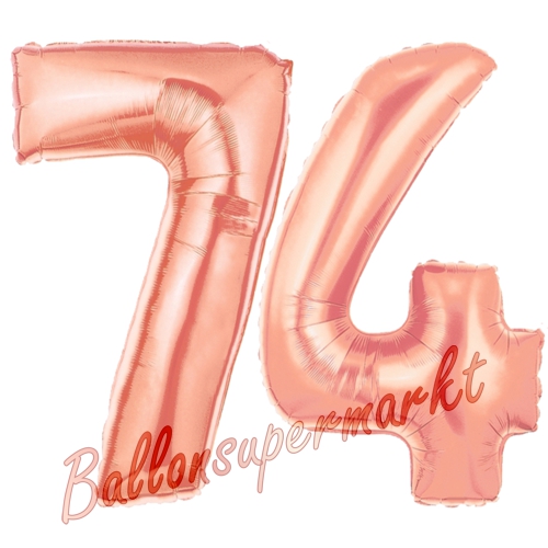 Folienballons-Zahlen-74-Rosegold-Luftballons-Geschenk-74.-Geburtstag-Jubilaeum-Firmenveranstaltung