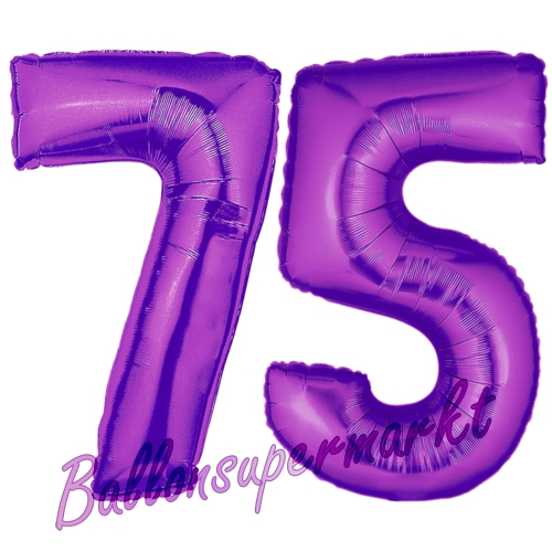 Folienballons-Zahlen-75-Lila-Luftballons-Geschenk-75.-Geburtstag-Jubilaeum-Firmenveranstaltung