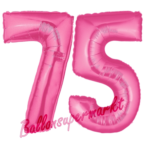 Folienballons-Zahlen-75-Pink-Luftballons-Geschenk-75.-Geburtstag-Jubilaeum-Firmenveranstaltung
