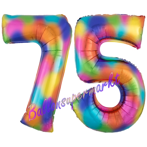 Folienballons-Zahlen-75-Regenbogen-Luftballons-Geschenk-75.-Geburtstag-Jubilaeum-Firmenveranstaltung