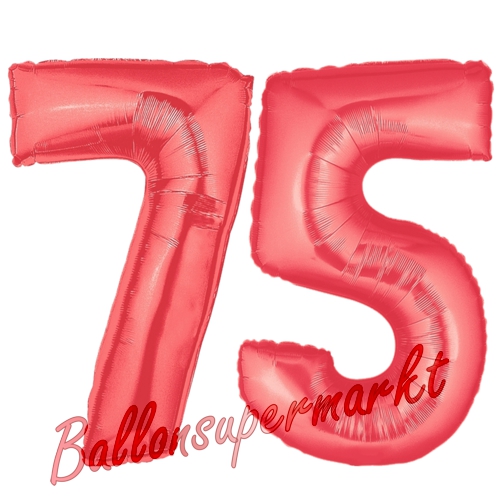 Folienballons-Zahlen-75-Rot-Luftballons-Geschenk-75.-Geburtstag-Jubilaeum-Firmenveranstaltung
