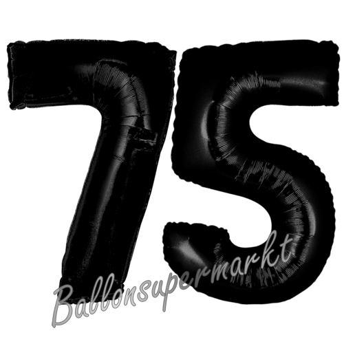 Folienballons-Zahlen-75-Schwarz-Luftballons-Geschenk-75.-Geburtstag-Jubilaeum-Firmenveranstaltung