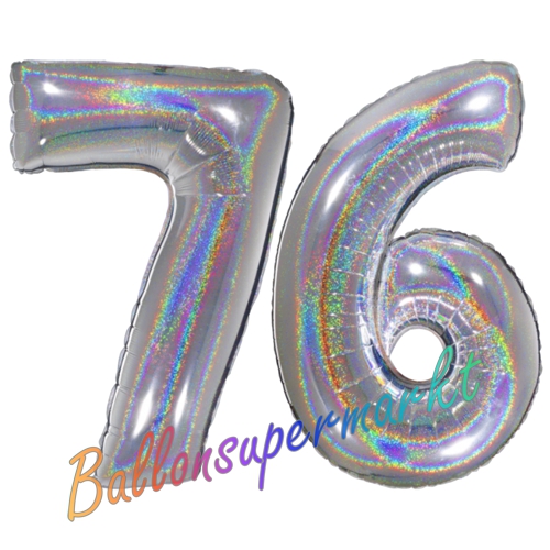 /Folienballons-Zahlen-76-holografisch-Silber-Luftballons-Geschenk-76.-Geburtstag-Jubilaeum-Firmenveranstaltung