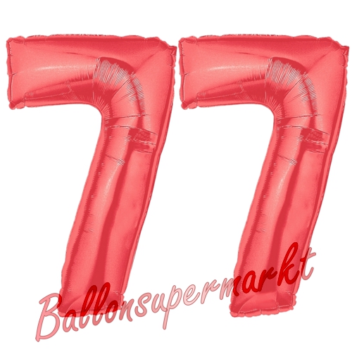 Folienballons-Zahlen-77-Rot-Luftballons-Geschenk-77.-Geburtstag-Jubilaeum-Firmenveranstaltung