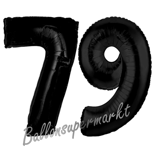 Folienballons-Zahlen-79-Schwarz-Luftballons-Geschenk-79.-Geburtstag-Jubilaeum-Firmenveranstaltung