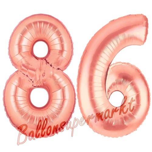 Folienballons-Zahlen-86-Rosegold-Luftballons-Geschenk-86.-Geburtstag-Jubilaeum-Firmenveranstaltung