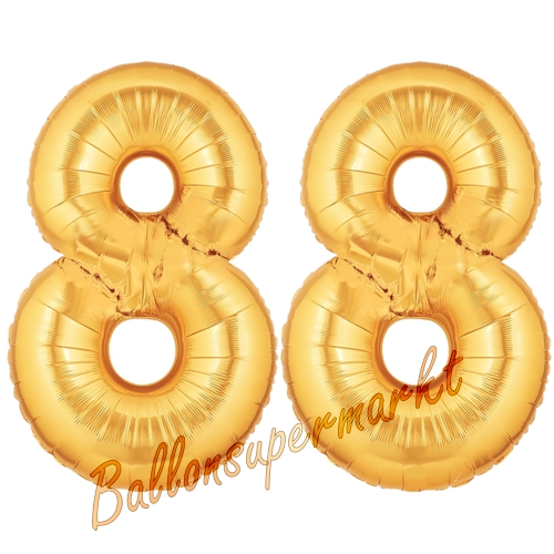 Folienballons-Zahlen-88-Gold-Luftballons-Geschenk-88.-Geburtstag-Jubilaeum-Firmenveranstaltung