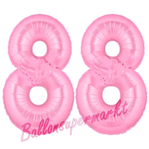 Folienballons-Zahlen-88-Rosa-Luftballons-Geschenk-88.-Geburtstag-Jubilaeum-Firmenveranstaltung