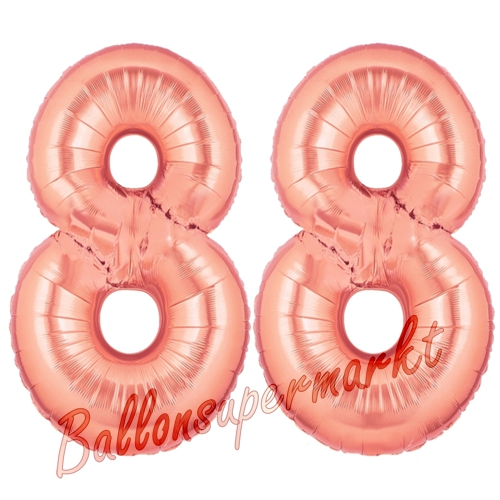 Folienballons-Zahlen-88-Rosegold-Luftballons-Geschenk-88.-Geburtstag-Jubilaeum-Firmenveranstaltung