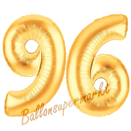 Folienballons-Zahlen-96-Gold-Luftballons-Geschenk-96.-Geburtstag-Jubilaeum-Firmenveranstaltung