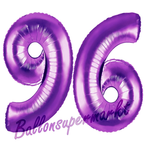 Folienballons-Zahlen-96-Lila-Luftballons-Geschenk-96.-Geburtstag-Jubilaeum-Firmenveranstaltung