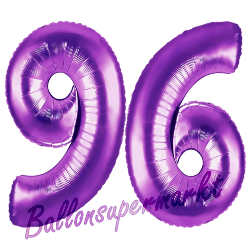 Folienballons-Zahlen-96-Lila-Luftballons-Geschenk-96.-Geburtstag-Jubilaeum-Firmenveranstaltung
