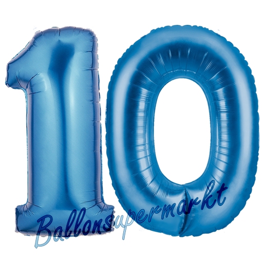 Folienballons-Zahlen-10-Blaun-Luftballons-Geschenk-11.-Geburtstag-Jubilaeum-Firmenveranstaltung