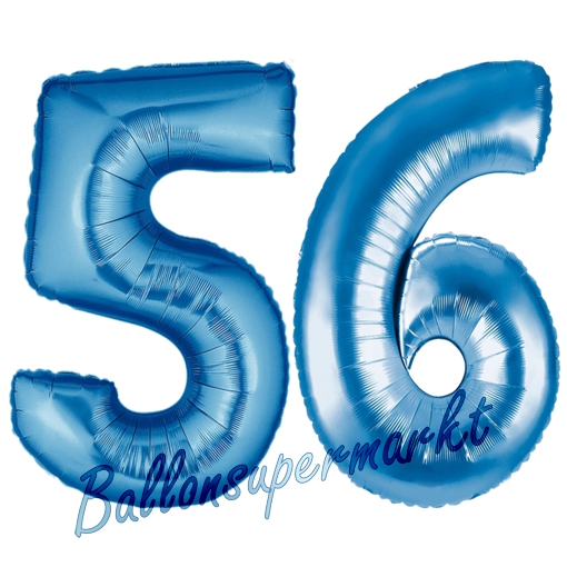 Folienballons-Zahlen-Blau-56