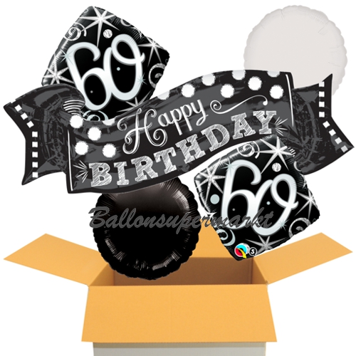 Folienballons-im-Karton-Happy-Birthday-Tafel-2-Elegant-60-2-Runsballons-schwarz-weiss-Dekoration-60.-Geburtstag