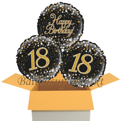 Folienballons-im-Karton-zum-18.-Geburtstag-Happy-Birthday-Sparkling-Fizz-Gold-18-Geschenk