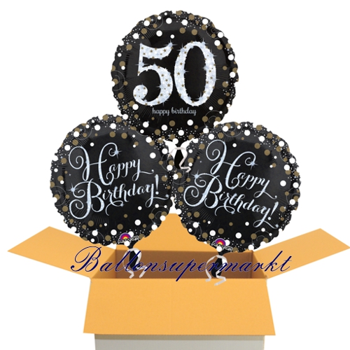 Folienballons-im-Karton-zum-50.-Geburtstag-Sparkling-Celebration-Geschenk