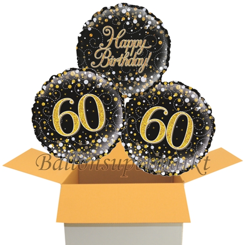 Folienballons-im-Karton-zum-60.-Geburtstag-Happy-Birthday-Sparkling-Fizz-Gold-60-Geschenk
