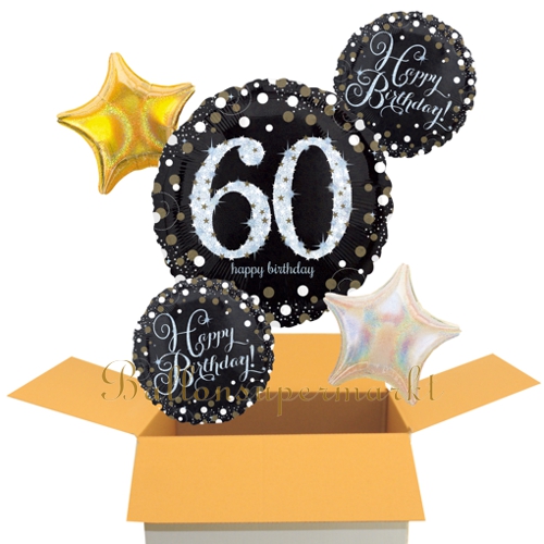Folienballons-im-Karton-zum-60.-Geburtstag-Sparkling-Celebration-Jumbo-5er-Geschenk