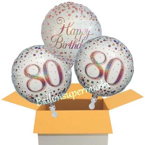 Folienballons-im-Karton-zum-80.-Geburtstag-Happy-Birthday-Sparkling-Fizz-Rosegold-80-Geschenk