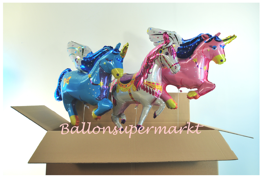 Folienballons: Luftballons aus Folie mit Ballongas-Helium zum Versand in Kartonage. Geschenk für Kinder. Zum Kindergeburtstag