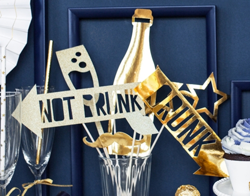 Foto-Requisiten-Party-gold-Photo-Props-zu-Silvester-Neujahr-Dekoration-Geburtstag-Partydeko