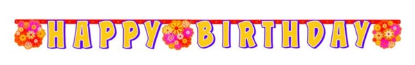 Geburtstagsbanner-Happy-Birthday-Flower-Blumenmotive-Dekoration-Geburtstag-Kindergeburtstag