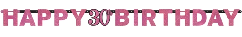 Geburtstagsbanner-Pink-Celebration-30-holografisch-zum-30.-Geburtstag-Dekoration-Party