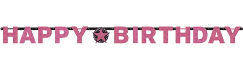 Geburtstagsbanner-Pink-Celebration-Birthday-holografisch-zum-Geburtstag-Dekoration