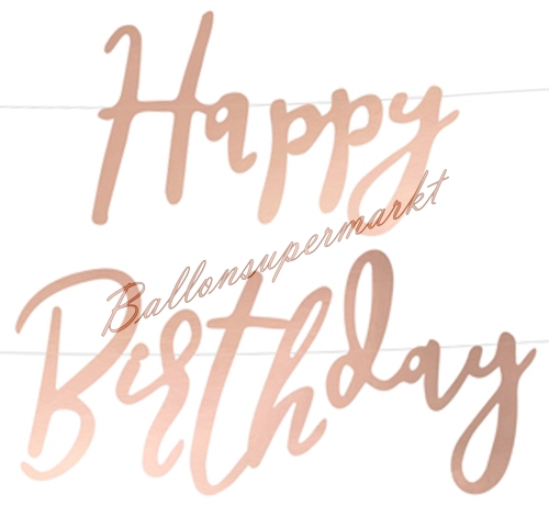 Geburtstagsbanner-Rosegold-Happy-Birthday-Partydekoration-zum-Geburtstag-Kindergeburtstag