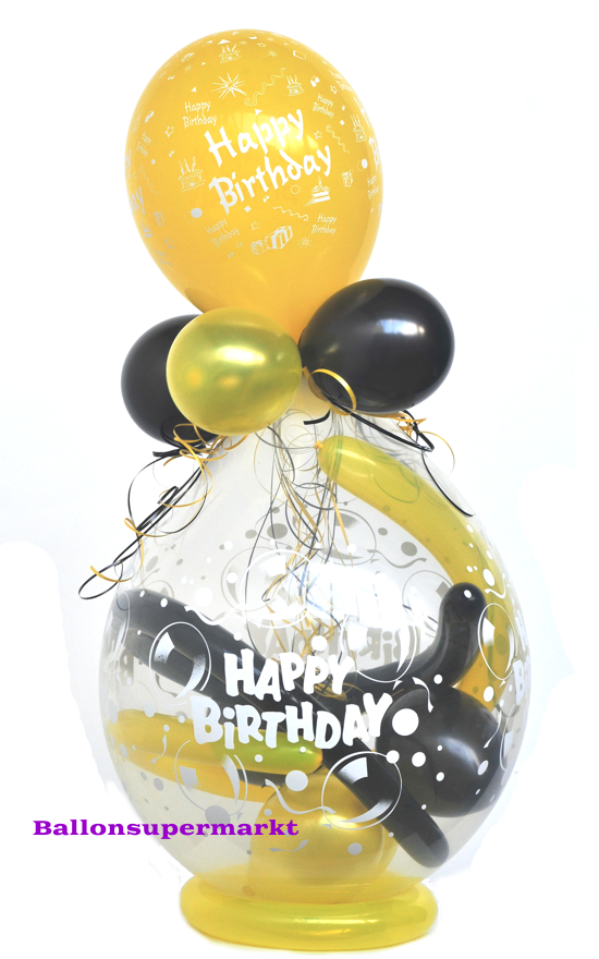 Geschenkballon-Happy-Birthday-in-Schwarz-Gelb