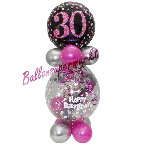 Geschenkballon-Pink-Celebration-30-Happy-Birthday-Geschenk-im-Luftballon-zum-30.-Geburtstag