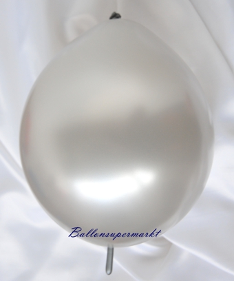 Girlandenballon-Kettenballon-Verbindungsballon-Silber-Metallic