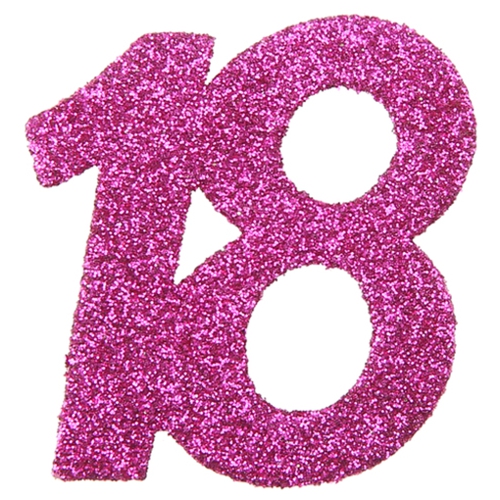 Zahlen-konfetti 20 Runder Geburtstag Pink GlitterGlitzer Tischdeko Partydeko 