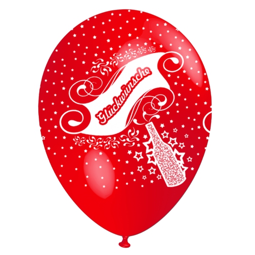 Glueckwuensche-Luftballon-rot-Dekoration