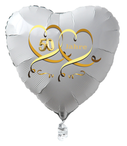 R25F24 XXL Herz Hochglanz Gold Hochzeit Helium Folienballon Valentinstag balloon 