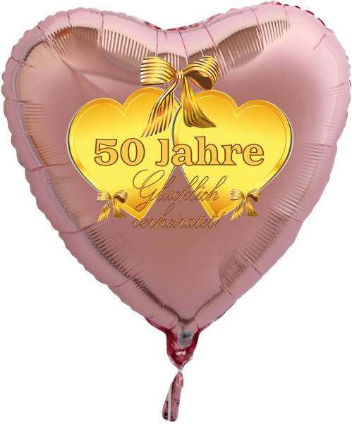 Goldene-Hochzeit-Herzluftballon-aus-Folie-roseegold-50-Jahre-gluecklich-verheiratet-mit-Ballongas-Helium
