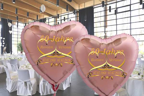 Goldene-Hochzeit-Herzluftballons-aus-Folie-roseegold-50-Jahre-personalisiert