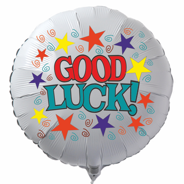 Good-Luck-weisser-runder-Luftballon-aus-Folie-mit-Helium-Ballongas