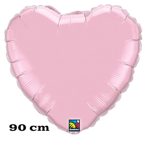 Grosser-90-cm-Jumbo-Herzluftballon-aus-Folie-Perlmutt-Pink