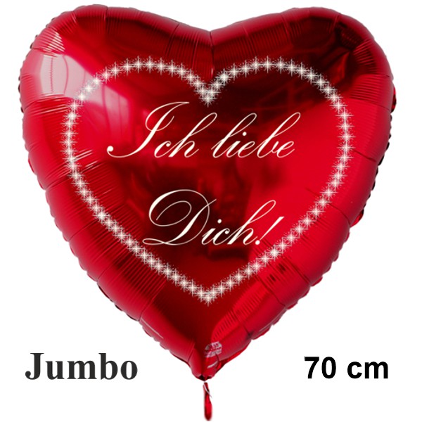 Grosser-Herzluftballon-in-Rot-Ich-liebe-Dich-Sternchenherz-ohne-Helium