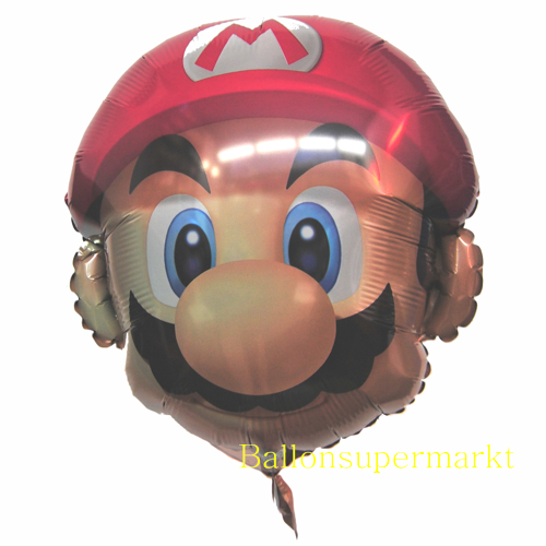 Grosser-Luftballon-aus-Folie-Super-Mario