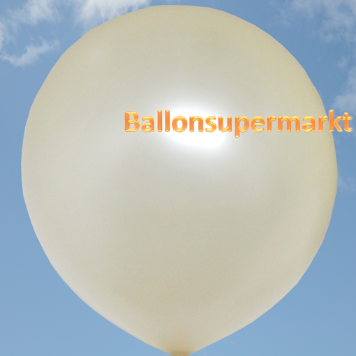 Grosser-Rund-Luftballon-Creme-Metallic-1-Meter