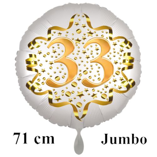 Grosser-Satin-de-Luxe-Rundballon-weiss-Zahl-3-in-Gold-mit-Helium