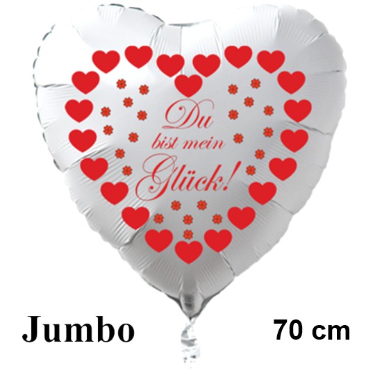 Grosser-weisser-Herzluftballon-mit-roten-Herzen-und-Gluecksklee-Du-bist-mein-Glueck-Valentinstag