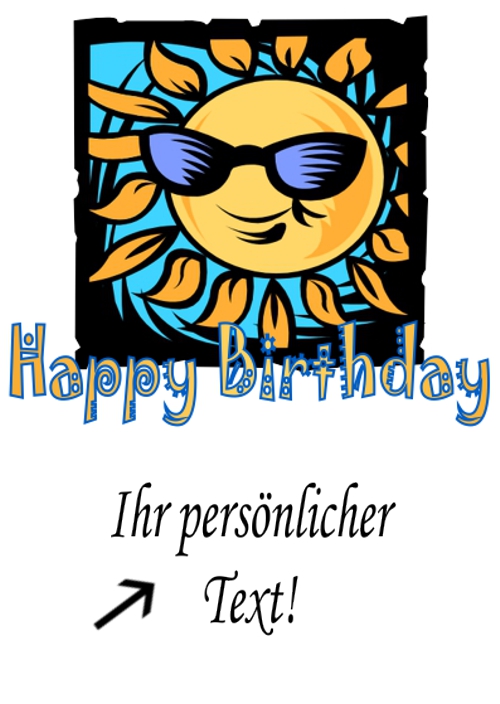 Grusskarte-zum-Geburtstag-Happy-Birthday-bedruckt-mit-einer-Sonne