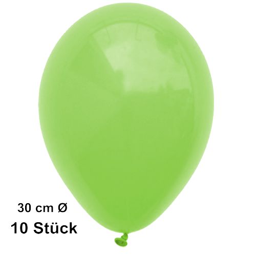 Luftballons-Apfelgrün, 28-30 cm, preiswert und günstig