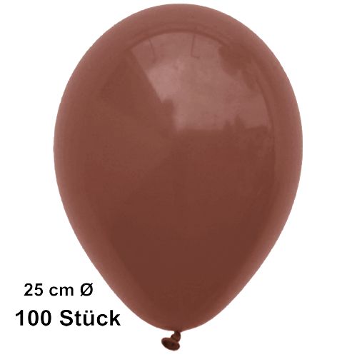 Guenstige_Luftballons_Braun_25_cm_100_Stueck